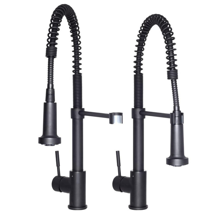 ZLINE Apollo Pull Down Spring Single Handle Kitchen Faucet in Matte Black (APL-KF-MB)