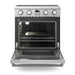 THOR Kitchen Package - 30" Electric Range, Range Hood, Refrigerator with Water and Ice Dispenser, Dishwasher, AP-ARE30-W-7