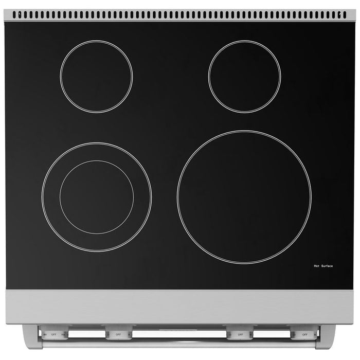 THOR Kitchen Package - 30" Electric Range, Range Hood, Refrigerator, Dishwasher, Wine Cooler, AP-ARE30-4