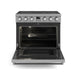 THOR Kitchen Package - 36" Electric Range, Microwave, Refrigerator with Water and Ice Dispenser, Dishwasher, AP-ARE36-12