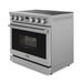 THOR Kitchen Package - 36" Electric Range, Range Hood, Microwave, Refrigerator, Dishwasher,AP-ARE36-W-5