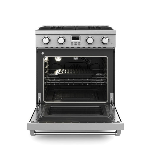 THOR Kitchen Package - 30" Gas Range, Range Hood, Refrigerator, Dishwasher, Wine Cooler, AP-ARG30-4