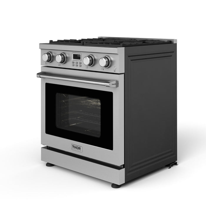 THOR Kitchen 30" Contemporary Professional Natural Gas Range, ARG30