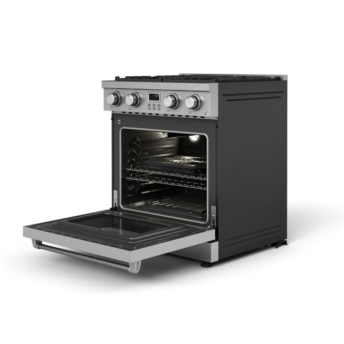 Thor Kitchen Package - 30" Gas Range, Range Hood, Microwave, Refrigerator, Dishwasher, Wine Cooler, AP-ARG30-C-6