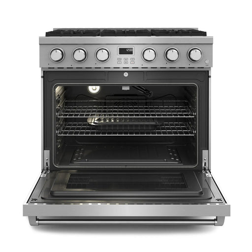 THOR Kitchen Package - 36" Gas Range, Range Hood, Refrigerator, Dishwasher, AP-ARG36-W-2