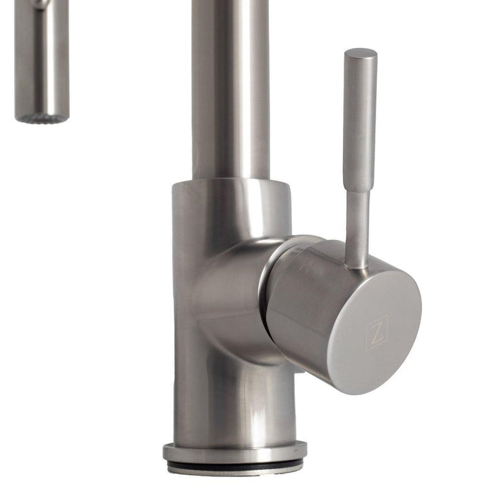 ZLINE Arthur Pull Down Single Handle Kitchen Faucet in Brushed Nickel (ATH-KF-BN)