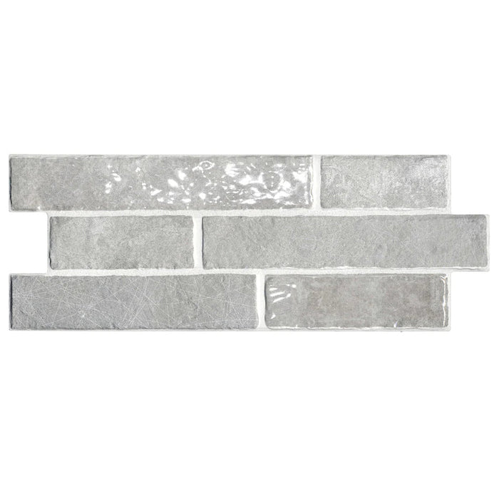 Ghiaccio 6.5"x15.25" Interlocking Brick Porcelain Tile Dany Series - Aquatica Collection