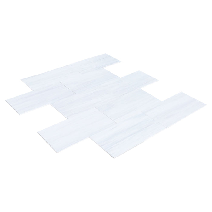 Bianco Dolomite Platinum Marble 12"x24" Polished Floor and Wall Tile - Livfloors Collection