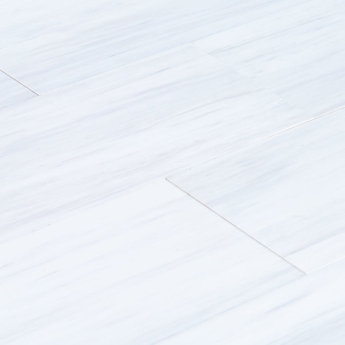 Bianco Dolomite Platinum Marble 12"x24" Polished Floor and Wall Tile - Livfloors Collection
