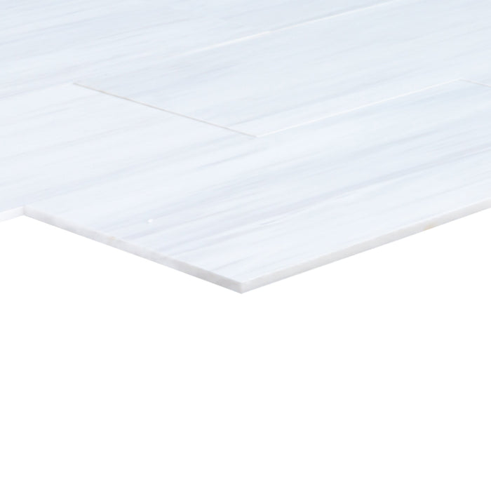 Bianco Dolomite Platinum Marble 12"x24" Polished Floor and Wall Tile - Livfloors Collection