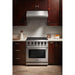 THOR Kitchen 30 in. 4.55 cu. ft. Professional Natural Gas Range in Stainless Steel, LRG3001U