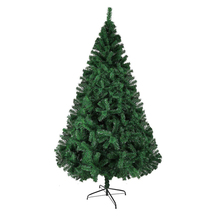 7.9ft Premium Spruce Artificial Christmas Tree with 1500 Branch Tips and Decoration, Green