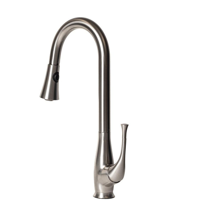 ZLINE Castor Pull Down Single Handle Kitchen Faucet in Brushed Nickel (CAS-KF-BN)