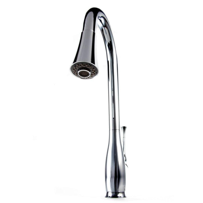 ZLINE Castor Pull Down Single Handle Kitchen Faucet in Chrome (CAS-KF-CH)