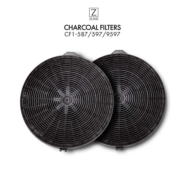 ZLINE Charcoal Replacement Filters for Models 587, 597, and 9597 (Set of 2) (CF1-587/597/9597)