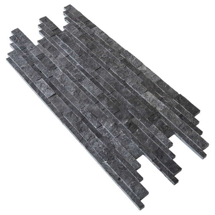 Charcoal Cambria Ledger 3D Panel 6.8"x20.8" Split-face Natural Marble Wall Tile - Belair Collection