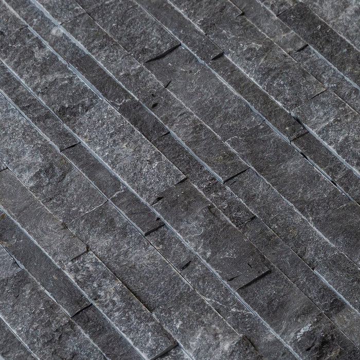 Charcoal Cambria Ledger 3D Panel 6.8"x20.8" Split-face Natural Marble Wall Tile - Belair Collection