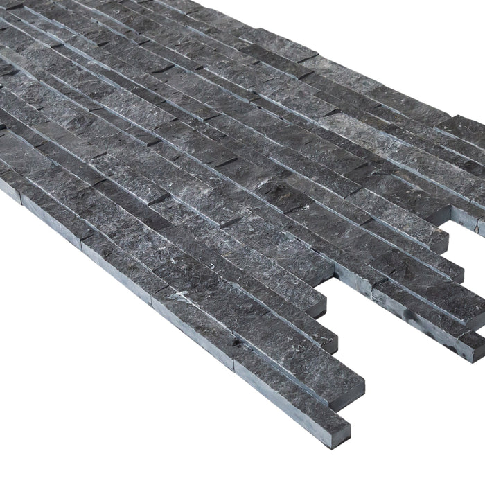 Charcoal Cambria Ledger 3D Panel 6.8"x20.8" Split-face Natural Marble Wall Tile - Belair Collection