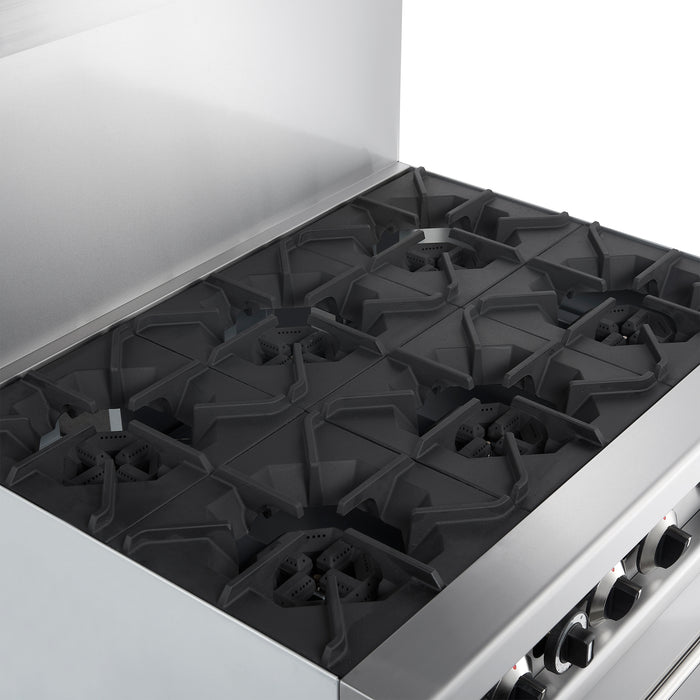 Forno Commerciale 36 Inch Gas Range with 6 Burners