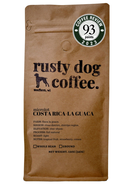 Costa Rica La Guaca Natural Processed, Light Roast - Microlot