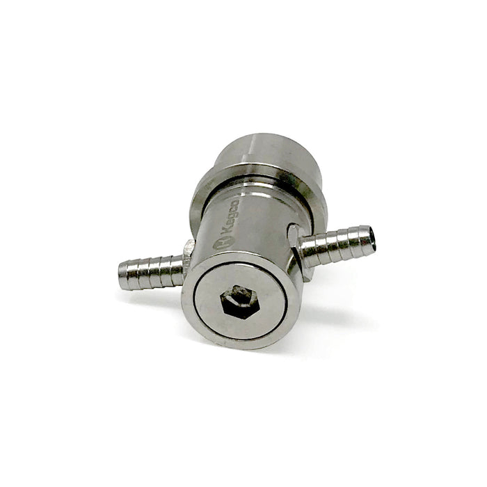 Stainless Steel Custom Double Barbed Gas In Ball Lock Coupler