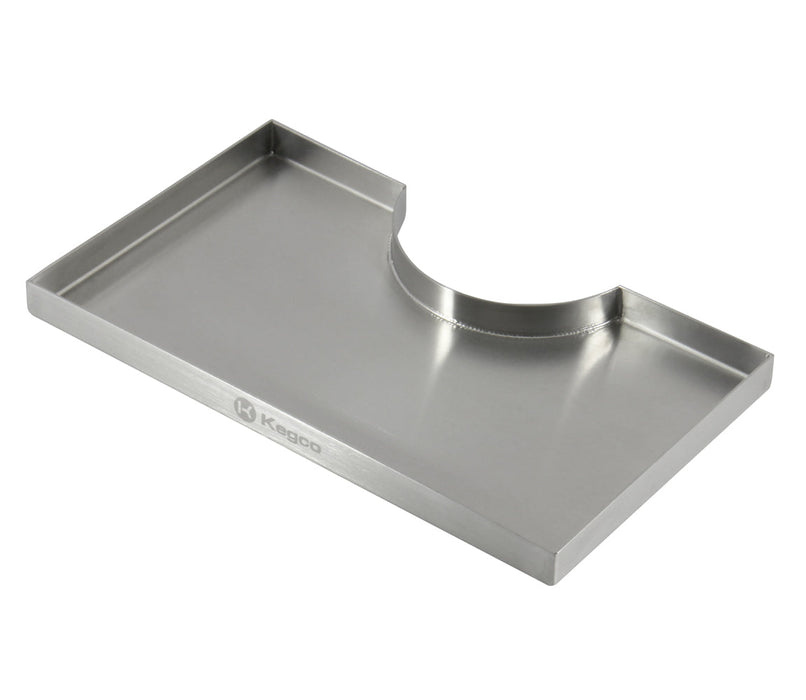 Surface Mount Drip Tray - 3" Column Cut-Out - SS, No Drain