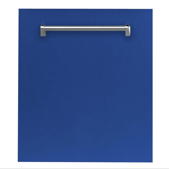 ZLINE 24 in. Dishwasher Panel with Traditional Handle (DP-H-24) Blue Matte