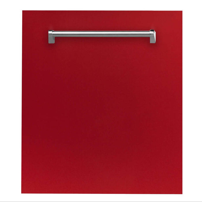 ZLINE 24 in. Dishwasher Panel with Traditional Handle (DP-H-24) Red Gloss