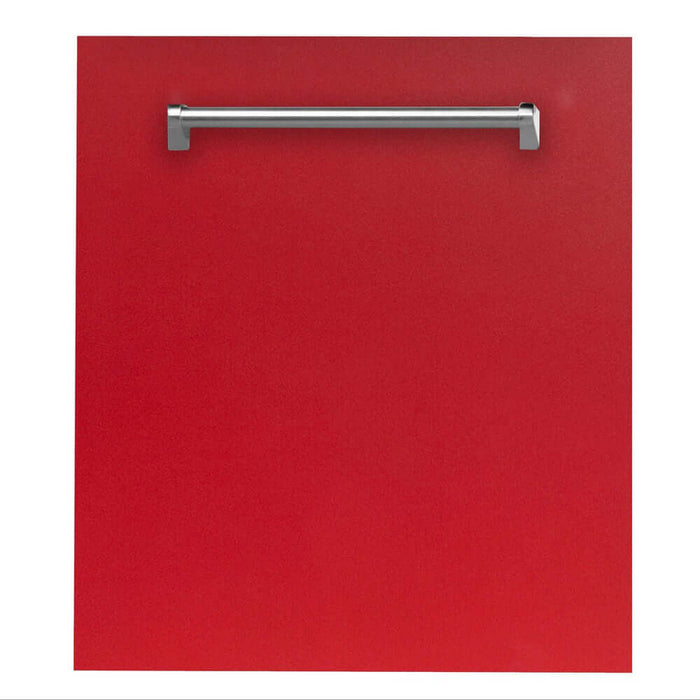 ZLINE 24 in. Dishwasher Panel with Traditional Handle (DP-H-24) Red Matte