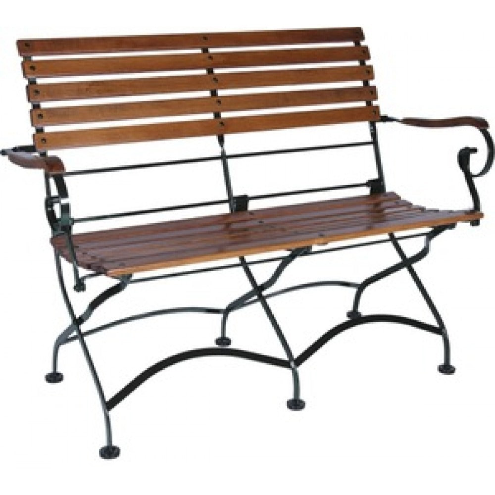 DemarForge Folding Bench 5552 - Stackable - European Chestnut Wood Cle ...