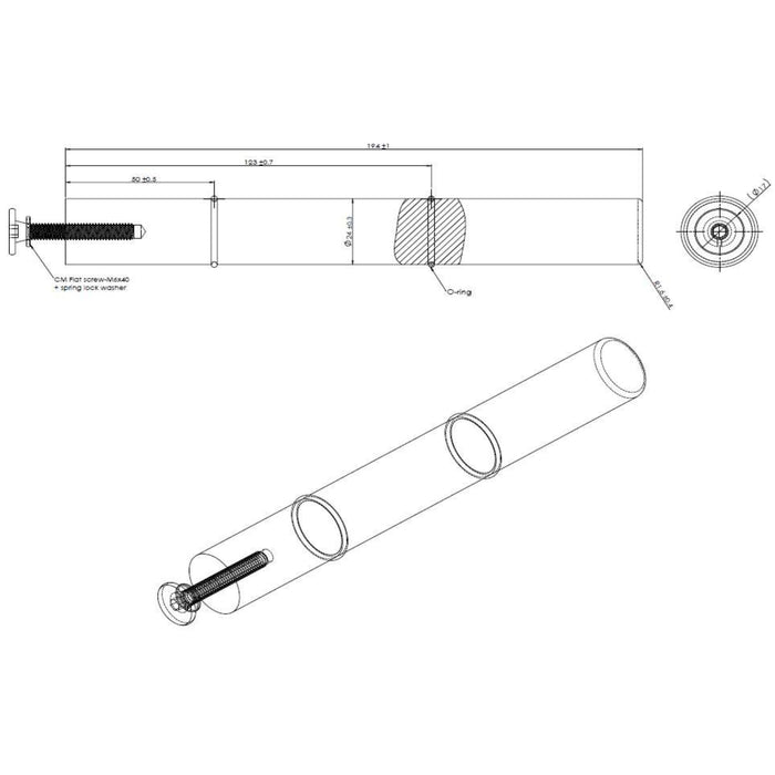 Mono Wine Peg | Cork-Forward Display - 24MM Diameter