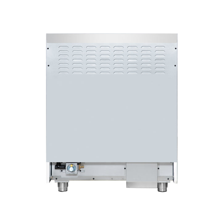 Forno Massimo 30-Inch Freestanding Dual Fuel Range in Black with Antique Brass Accessories, 4 Burners, 4.32 cu. ft. Convection Oven