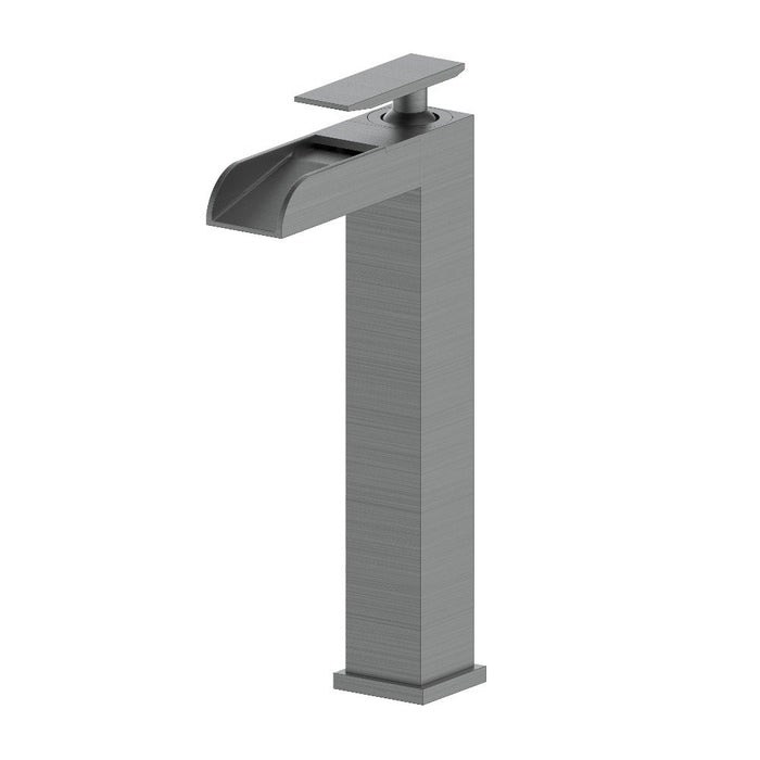 ZLINE Eagle Falls Waterfall Vessel Sink Single Handle Bath Faucet in Gun Metal (EAG-BF-GM)