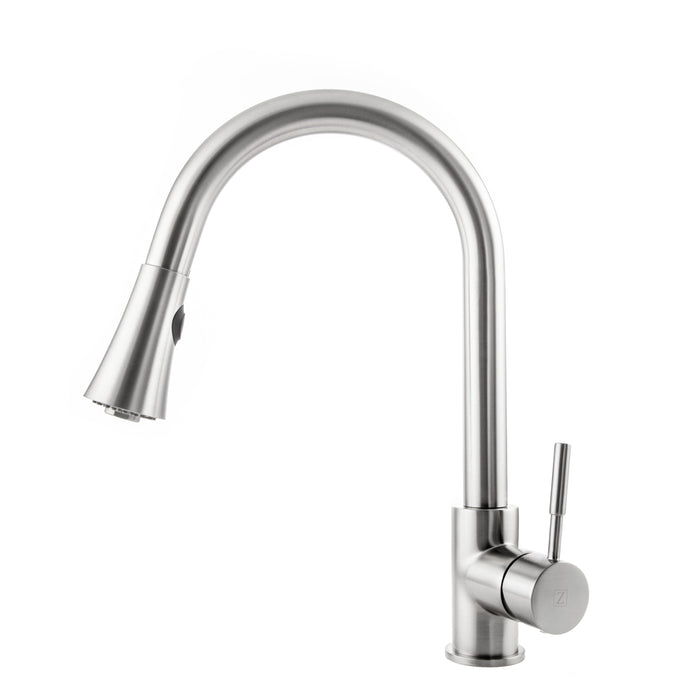 ZLINE Edison Pull Down Single Handle Kitchen Faucet in Brushed Nickel (EDS-KF-BN)