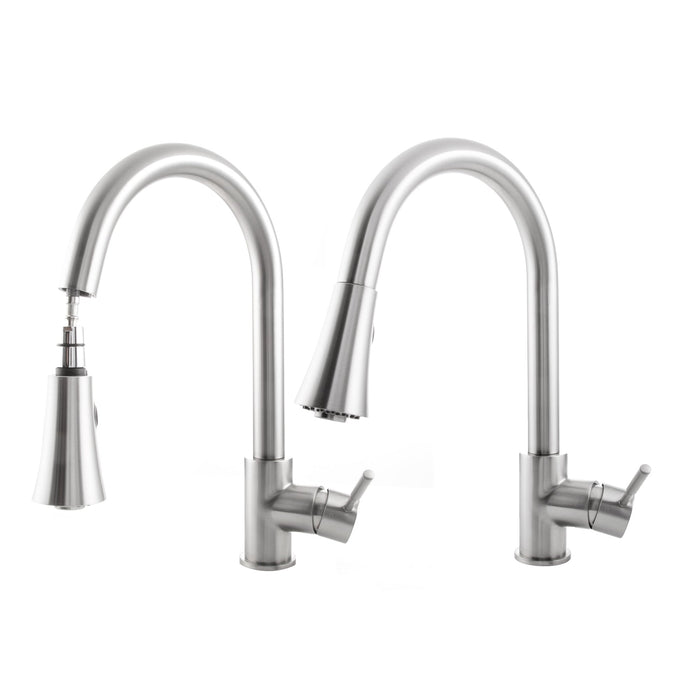 ZLINE Edison Pull Down Single Handle Kitchen Faucet in Brushed Nickel (EDS-KF-BN)