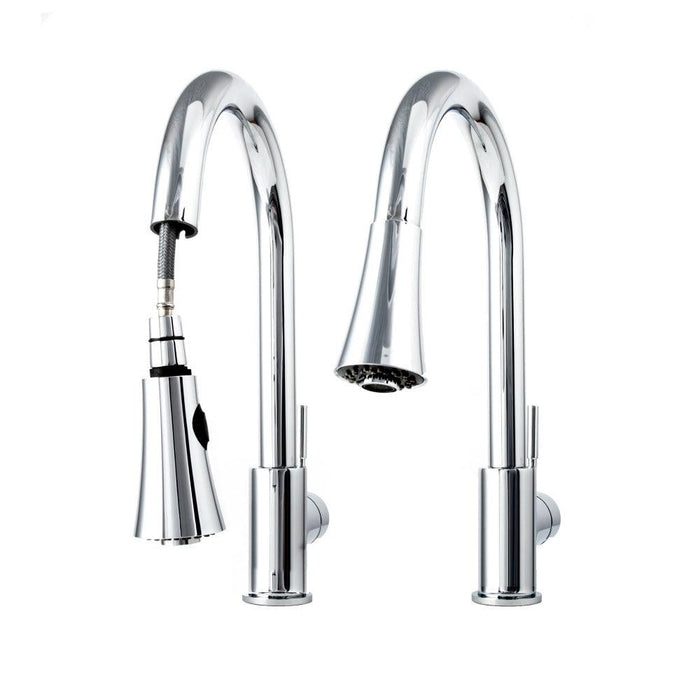 ZLINE Edison Pull Down Single Handle Kitchen Faucet in Chrome (EDS-KF-CH)