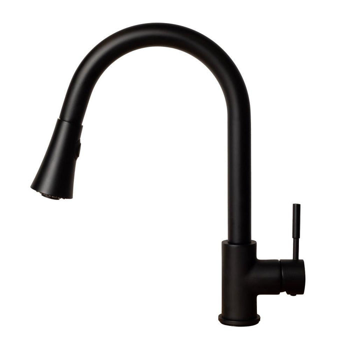 ZLINE Edison Pull Down Single Handle Kitchen Faucet in Matte Black (EDS-KF-MB)