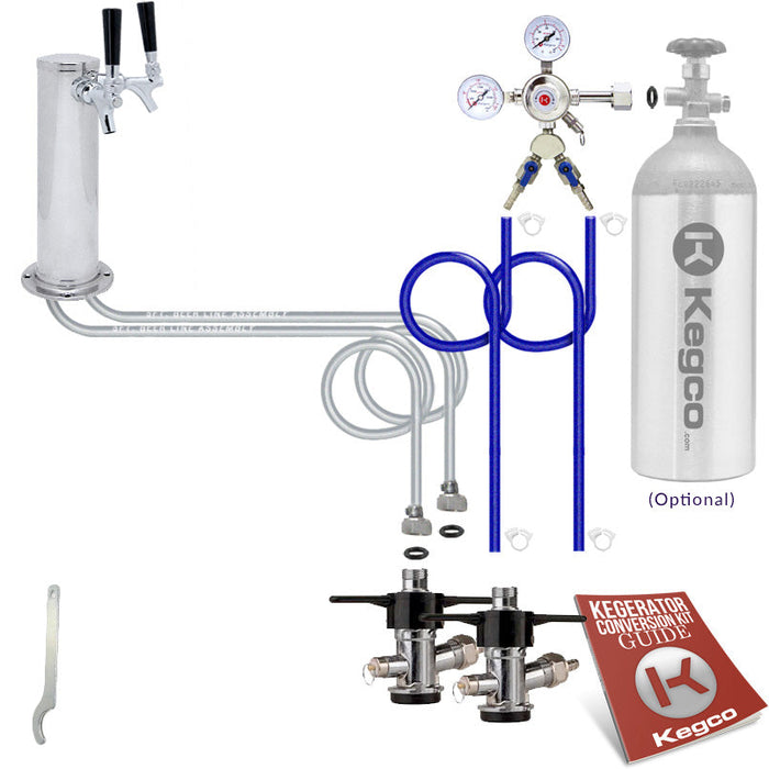 Economy Two Keg Tower DIY Kegerator Conversion Kit