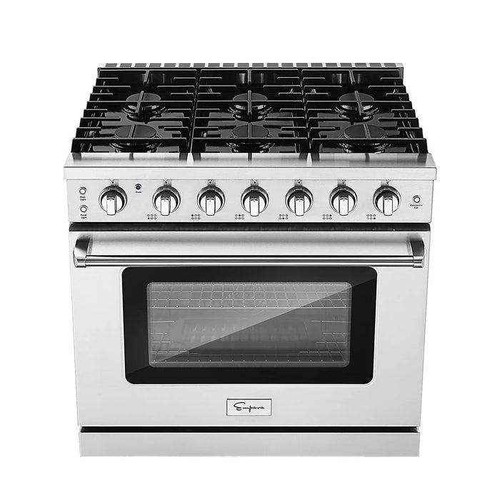 Empava 36 in. Pro-Style Slide-in Single Oven Gas Range