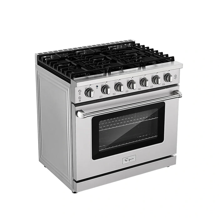 Empava 36 in. Pro-Style Slide-in Single Oven Gas Range