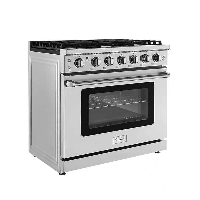 Empava 36 in. Pro-Style Slide-in Single Oven Gas Range