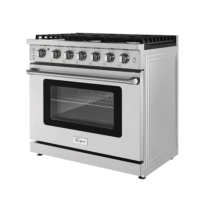 Empava 36 in. Pro-Style Slide-in Single Oven Gas Range