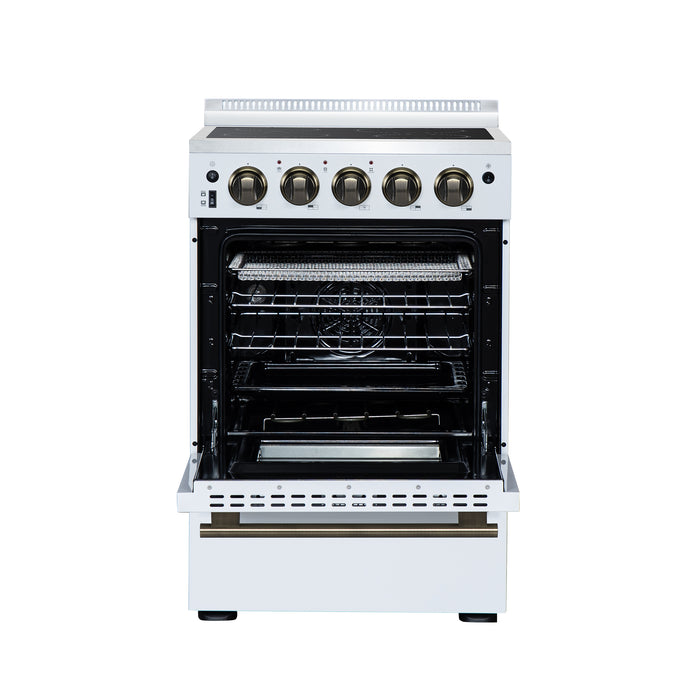 Forno Loiano 24 Inch Freestanding Electric Range in White