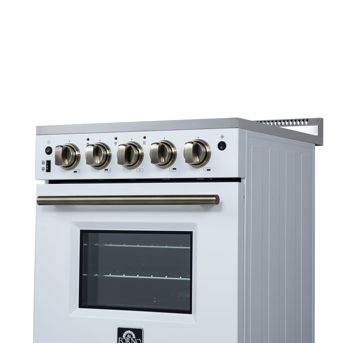 Forno Loiano 24 Inch Freestanding Electric Range in White
