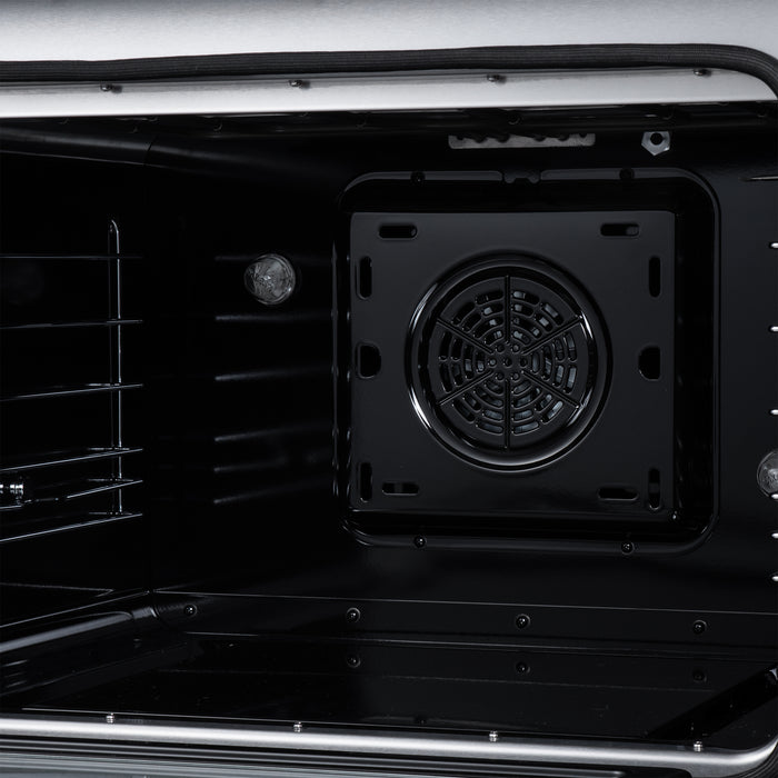Galiano 30 Inch Freestanding Electric range, 4 radiant burners, 4.32 cf. True Convection oven, Air fryer kit, Black