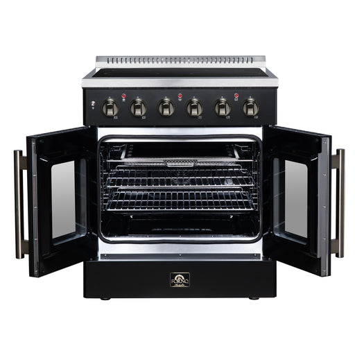 Galiano 30 Inch French Door Electric range, 4 radiant burners, 4.32 cf. True Convection oven, Air fryer kit - image 2