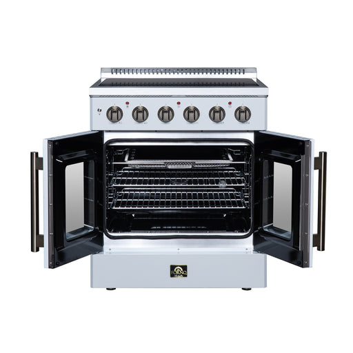 Galiano 30 Inch French Door Electric range, 4 radiant burners, 4.32 cf. True Convection oven, Air fryer kit - image 2