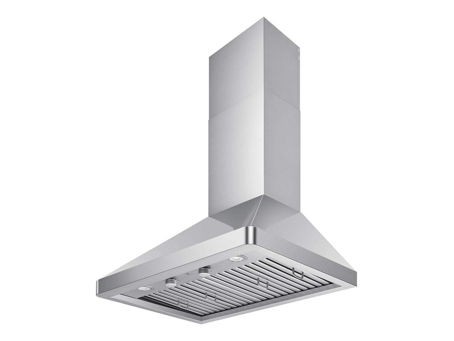 36 Inch Wall Mounted Range Hood with 450 CFM Remote Blower - VICTORY Elegant