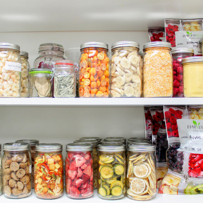 Harvest Right Medium Home Pro Freeze Dryer with Premier Vacuum Pump, 5 Trays and Mylar Starter Kit in Stainless Steel