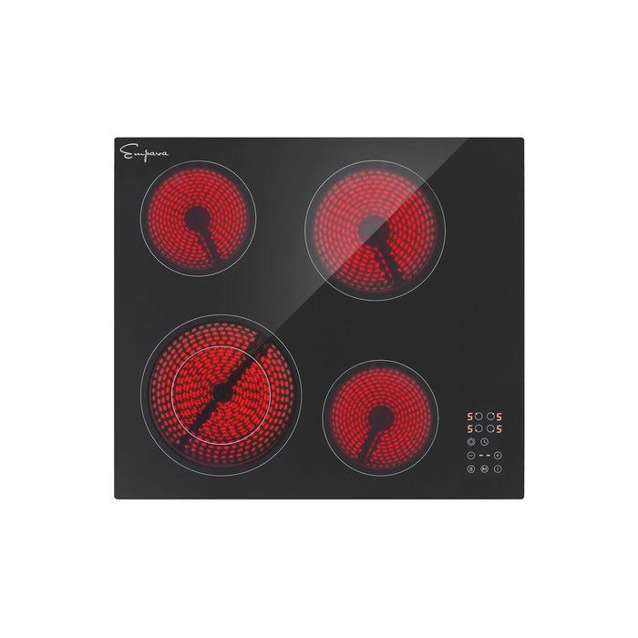 Empava 24 Inch Black Electric Radiant Cooktop